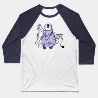 Penguin With Lights Baseball T-Shirt